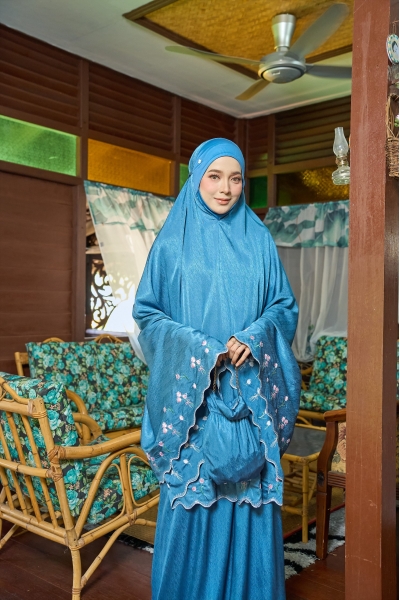 Telekung Elma Aqua Teal 